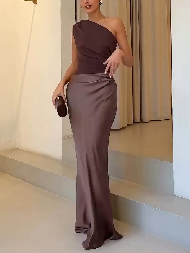 Anita | Women's Formal Wedding Pleated Maxi Dress