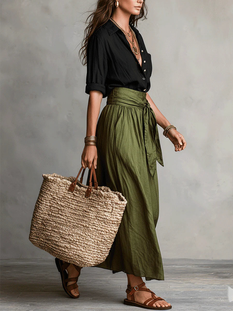 Anastasia | Women's Button Up Two Piece Set