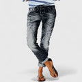 Marcella | Women's Distressed Wide Leg Jeans