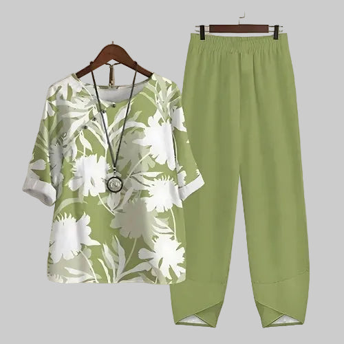 Persephone | Women's Butterfly Print Two Piece Set