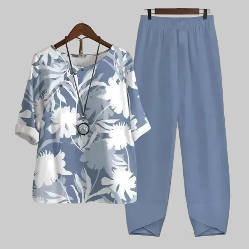 Persephone | Women's Butterfly Print Two Piece Set